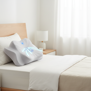 <span class=keywords><strong>Cuscino</strong></span> Cervicale in Memory Foam per Coppie, Anti-Pressione, Rivestimento 100% Poliestere, Cerniera Marina, Protezione <span class=keywords><strong>Decubito</strong></span>, Dolore al Collo - Product Image 1