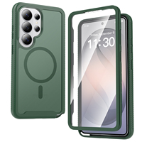 Coque de téléphone magnétique transparente à protection intégrale 360°, antichoc avec protection d'écran pour Samsung Galaxy S26 Ultra Fundas Coque iPhone