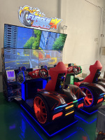 Simulateur de course automobile Toda Cartoon, machine de jeu de conduite à monnayeur, simulateur de course dynamique