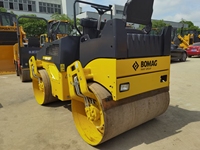 Mini rouleau compresseur BOMAG BW120AD-4 BW120AD-5 utilisé Offre Spéciale 5 tonnes 90% nouveau 24.6kw nouveau moteur Kubota Construction à bas prix