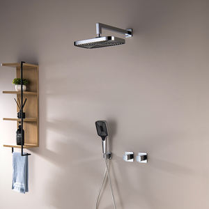 Montado en la pared 300*200 <span class=keywords><strong>ducha</strong></span> superior Cromo latón macizo Cuerpo principal oculto Grifo de <span class=keywords><strong>ducha</strong></span> de doble manija - Product Image 2