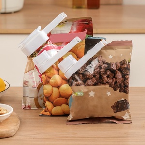 Clip de scellage pour la conservation des aliments avec buse de décharge pour thé, lait en poudre, collations, fermeture de sac anti-humidité - Product Image 1