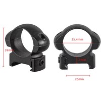 Supports en acier pour lunette de visée, profil bas, moyen, haut, pour tube de 30 mm, anneaux de montage personnalisables, emballage avec gravure de logo