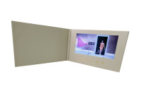 Module de son musical vidéo LCD de 7 pouces feuille d'argent imprimé papier carte emballage carte-cadeau unique avec impression vidéo