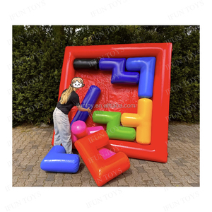 IFUN Jeu gonflable amusant d'<span class=keywords><strong>extérieur</strong></span> pour team building, en PVC, cube roulant et jeu de retournement, certifié EN14960, taille et couleur personnalisables - Product Image 5