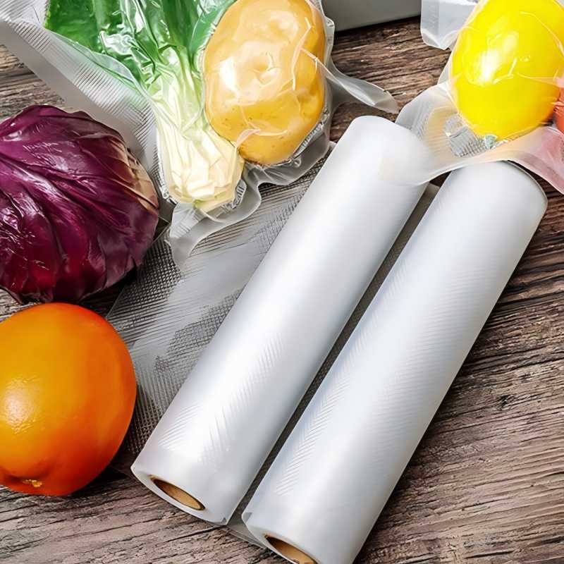 Factory Direct Custom Printed Vacuum Bags - Textured PA/PE Freezer Bags for Meat/Seafood Bulk Storage