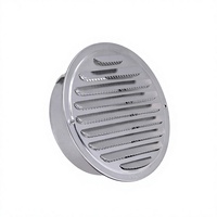Grille de ventilation murale ronde en acier inoxydable au design moderne pour sous-sol, hall, salle à manger, salle de sport, hôpital, escalier