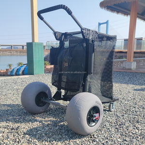 Yonk katlanabilir vagon plaj vagon balıkçılık sepeti balıkçılık ile olta tutucular ağır, büyük kapasiteli sepeti - Product Image 4