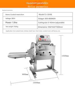 Modèles explosifs Industrie Automatique Saucisse Burger Viande Tranche Machine Viande Cuite Trancheuse <span class=keywords><strong>Charcuterie</strong></span> Tranche Machine - Product Image 2