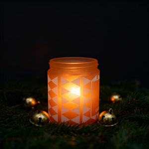 Bán Buôn Trang Trí Nội Thất 8Oz Thủy Tinh Lưu Trữ Container Rỗng Tái Chế Thẳng Hai Mặt Nến Thủy Tinh Lọ Có Nắp Đậy - Product Image 4