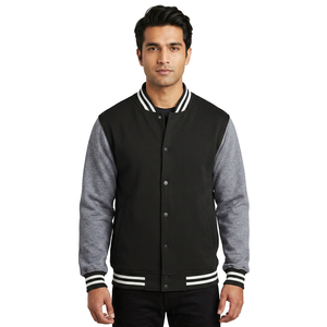 Blousons universitaires d'hiver personnalisés avec logo brodé, en laine de haute qualité, nouveau design, style Letterman, unisexe, en toile – Meilleures ventes - Product Image 1
