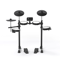 Kit de batterie électronique silencieuse avec peaux en mesh pour studio à domicile