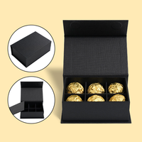 Boîte à chocolats personnalisée de luxe en carton kraft, lot de 18, pour bonbons, avec feuille d'aluminium 4C, emballage pour l'Aïd et le Ramadan, articles alimentaires sucrés, pelliculage mat