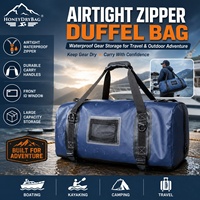 Sac de voyage pliable en bâche PVC 500D de qualité commerciale avec fermeture éclair étanche pour équipement tactique et alpinisme