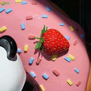 कस्टम-निर्मित आधुनिक बड़े पैमाने पर पशु कार्टून सजावटी फाइबरग्लास राल विशाल पांडा मूर्तिकला - Product Image 3