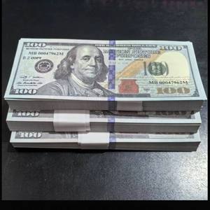 Paquete de cinturón de dinero de tamaño de 5cm de dólar estadounidense, papel financiero especial para bancos y supermercados, billete de Carnaval Diwali con número de serie - Product Image 2