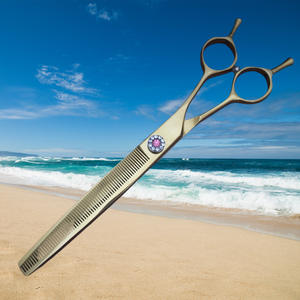 กรรไกรตัดขนสัตว์เลี้ยง Mgo 7 นิ้ว 440C สีทอง กรรไกรตัดแต่งขนสุนัข กรรไกรตัดขนสำหรับสัตว์เลี้ยง - Product Image 5