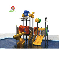 Jeu de toboggans de parc aquatique pour enfants Ensemble d'équipement de parc aquatique coloré à vendre Amusement aquatique amusant Structure de jeu en plein air