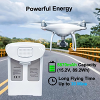Baterai Pengganti Battivus Lithium Polymer 4S Intelligent Dji Phantom 4 Pro 2 3 Dengan 15.2V 5870Mah 4A RTK Lipo Drone