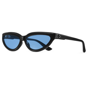 Custom Logo 2026 Vintage Fashion Men Small Frame Punk Sun Glasses UV400 <b>Candy</b> Colors Cat <b>Eye</b> Sunglasses for Women - Product Image 4