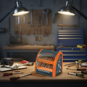 Organisateur de forets Truper à 13 compartiments pour forets hélicoïdaux HSS, finition oxyde noir, tige de 1/8 po, modèle DESP-BAV-CH-C, garantie 3 ans - Product Image 2