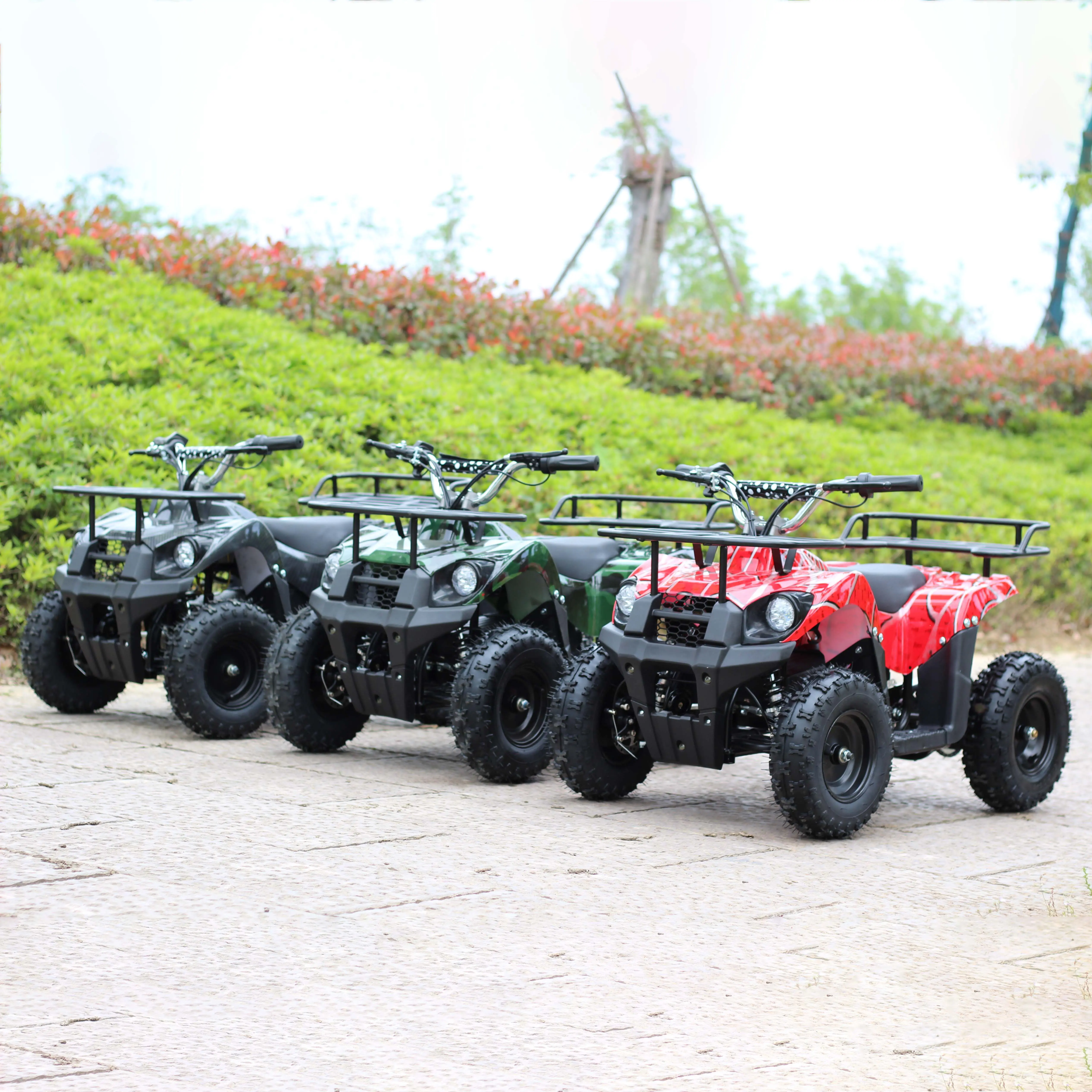 E-ATV fabrika fiyat çocuklar 50cc 110cc dört tekerlekli motosiklet ATV çocuklar için CE ile