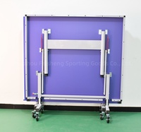 Table de tennis de table professionnelle pliable et mobile de 25 mm pour l'entraînement