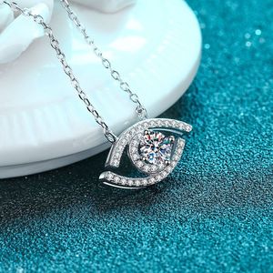เครื่องประดับแฟชั่นหรูหรา0.5Ct จี้หัวใจเพชรโมอิส925สร้อยคอเงินสเตอร์ลิงสำหรับงานแต่งงานของผู้หญิง - Product Image 5
