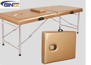 Table de massage pliante réglable <span class=keywords><strong>en</strong></span> aluminium GINEE, lit de thérapie portable avec appui-tête pour usage <span class=keywords><strong>en</strong></span> clinique ou <span class=keywords><strong>en</strong></span> salon - Product Image 3