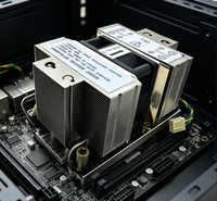 Refroidisseur de processeur actif 2U pour serveur, compatible Intel LGA4677 LGA4189 AMD SP5, dissipateur à haute puissance thermique avec ventilateur PWM, base en cuivre, qualité centre de données