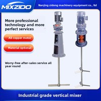 Mélangeur doseur vertical en acier inoxydable avec agitateur à pales pour le traitement des eaux usées 220V/380V Puissance 0,37-1,5kW