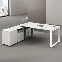 Vente en gros d'usine MFC Ensemble de mobilier de bureau en MDF Directeur de bureau Boss Manager Executive Office Desk