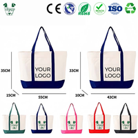 Bolsa de Lona de Gran Capacidad con Logotipo Personalizado, Bolsa de Compras Resistente, Bolsa de Algodón Ecológica para Promocionar Marca