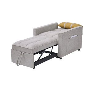 Hot Selling Fabric <strong>Single</strong> Seat <strong>Pull</strong> <strong>Out</strong> <strong>Sofa</strong> <strong>Bed</strong> - Product Image 3