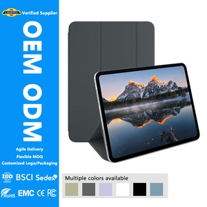 เคส Laudtec Strong Magnetic Tri-fold แบบแม่เหล็ก ปิด-เปิดอัตโนมัติ ป้องกันการตกกระแทก พร้อมฝาปิดหนัง PU สำหรับ iPad Pro 11 - Product Image 1