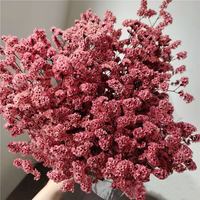 Bouquet de fleurs en paille de cristal éternel carré fait à la main robe douce décoration de mariage Technique sèche naturelle matériel de bricolage