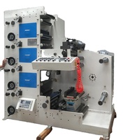Machine d'impression flexographique automatique 6 couleurs pour étiquettes, largeur 320 mm, sécheur IR, presse d'impression d'autocollants auto-adhésifs