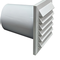 Diffuseur de ventilation mural carré en ABS pour système CVC moderne, réglable pour intérieur et extérieur, idéal pour hôpitaux, salles de bain et cuisines