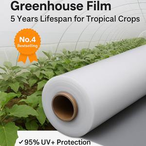 农业温室Serre Agricole完整耕作系统，配有200微米抗紫外线塑料膜和聚隧道覆盖 - Product Image 5