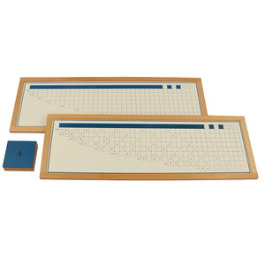 MA060-cartas de trabajo de división con marco de madera, juguete educativo de matemáticas montessori - Product Image 4