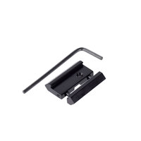 Adaptateur de montage de lunette tactique, base de montage 11 mm Dovetail vers 20 mm, accessoires de chasse