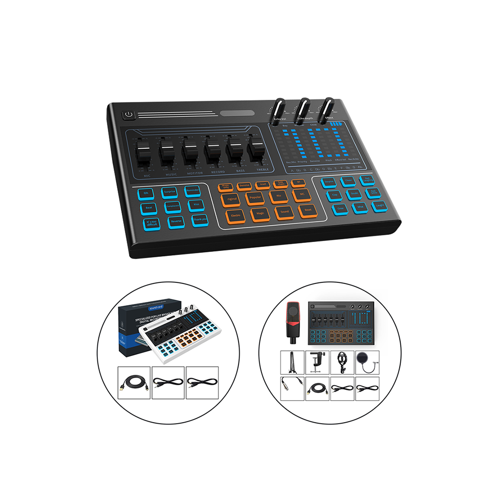 Заводской OEM аудио интерфейс микшер студийная запись прямой трансляции ktv маленькая 7,1 usb звуковая карта 8 каналов