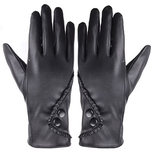 Premium Quality Genuine <b>Leather</b> Winter Casual & Party Use <b>Fur</b> <b>Lined</b> Eco-Friendly Warm <b>Leather</b> <b>Gloves</b> - Product Image 1