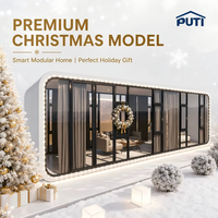 Maison mobile préfabriquée en acier de 20, 30 ou 40 pieds, personnalisée, moderne, type Apple Cabin, pour hôtel, magasin, bureau ou usage commercial