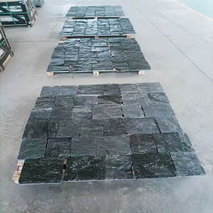 Dalles de pavage en pierre de chaux grise noire de qualité supérieure, coupées à la main, motif aléatoire, résistantes à l'eau, durables, pour sols de villas - Product Image 6