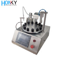 Machine de remplissage et de bouchage semi-automatique de bureau durable pour flacons de parfum, liquides cosmétiques, crèmes, huiles, avec pompe en céramique et noyau de moteur pour sachets