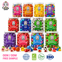 Bonbons Gélifiés Personnalisés Remplis de Confiture, Extérieur Moelleux, Centre Fruité, Emballage en Pot/Bouteille, Bonbons Sucrés OEM Marque Privée