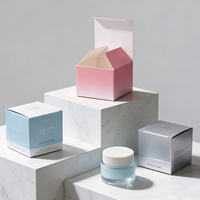 Boîtes en papier personnalisées pour cosmétiques, crème pour le visage, crème pour les yeux, maquillage, avec impression couleur UV en relief, format sur mesure, pour les soins de la peau