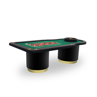 Table de Roulette Professionnelle de Luxe Moderne pour Casino, Matériau Mélamine, Disposition Personnalisée, Divertissement de Poker, Vente en Gros