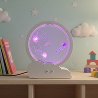 Lámpara Nocturna de Acuario con Medusas, Mini, para Dormitorio y Regalo, Moderna, Regalo de Cumpleaños, Lámpara de Mesa, Decoración para Habitación Infantil, Decoración para Dormitorio